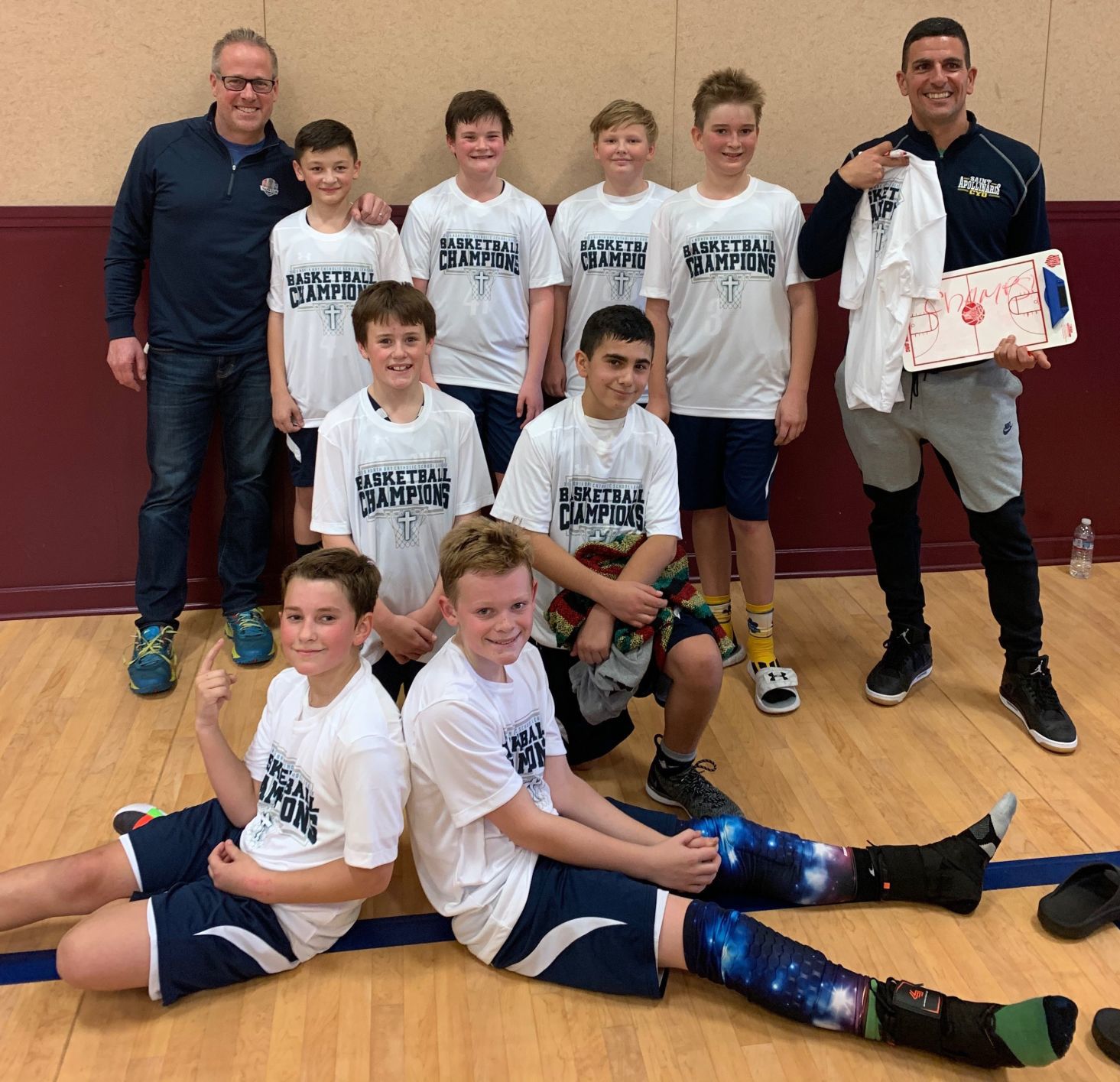 St. John's Lutheran sixth-grade boys basketball team